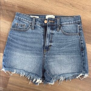 Universal Thread Blue Jean Shorts with Distressed Hem